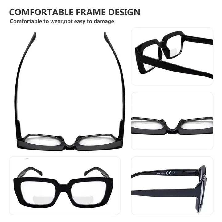 4 Pack Thicker Frame Design Bifocal Reading Glasses BR9107