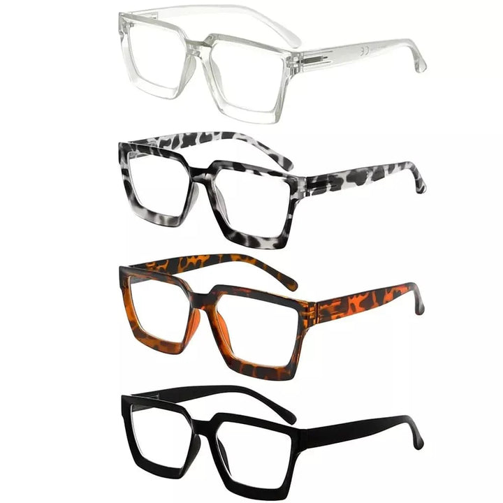4 Pack Thicker Frame Reading Glasses R2003