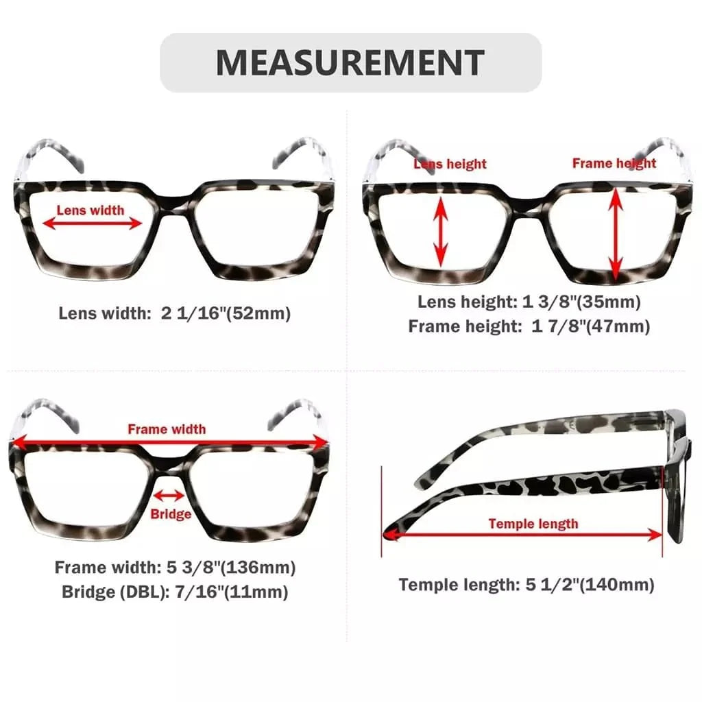 4 Pack Thicker Frame Reading Glasses R2003