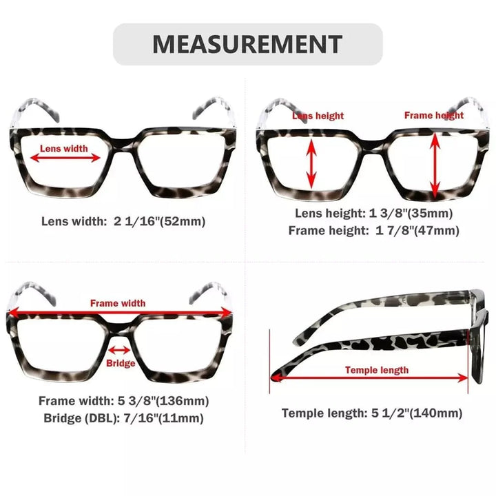4 Pack Thicker Frame Reading Glasses R2003
