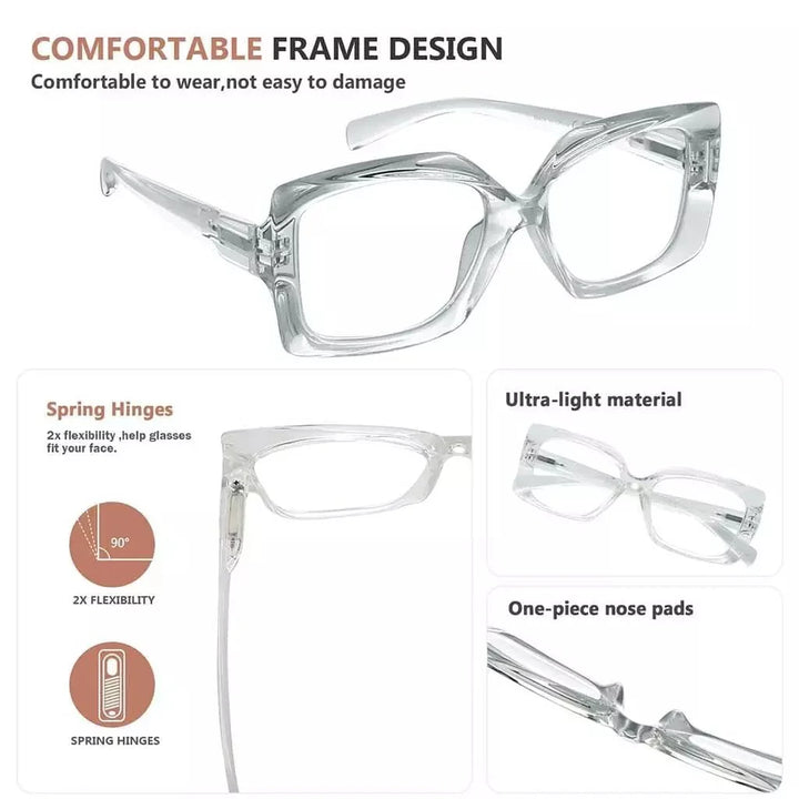 4 Pack Thicker Frame Reading Glasses R2010