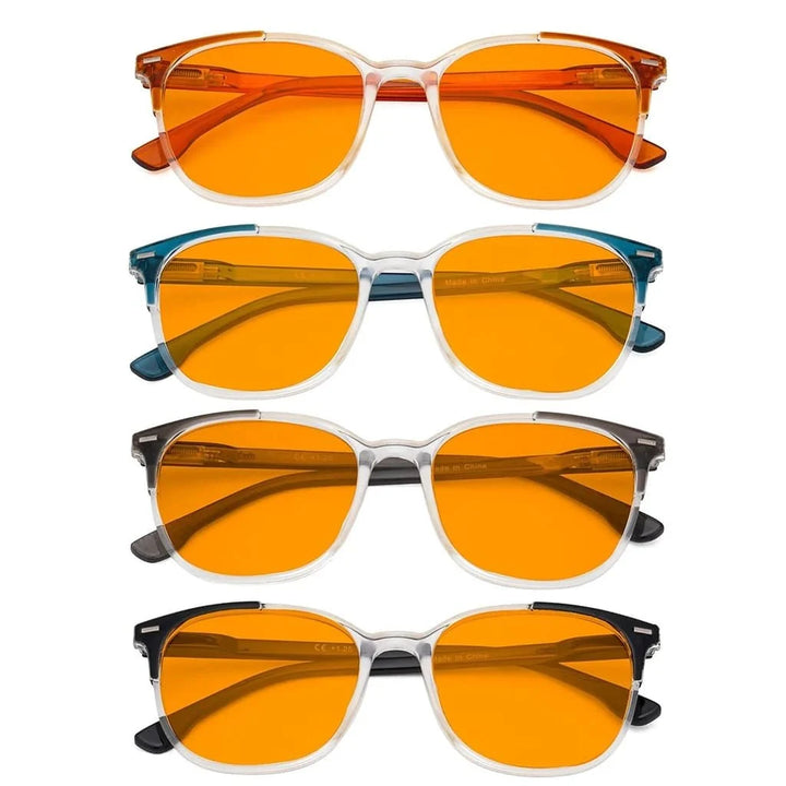 4 Pack Trendy Blue Light Blocking Glasses DS9001C