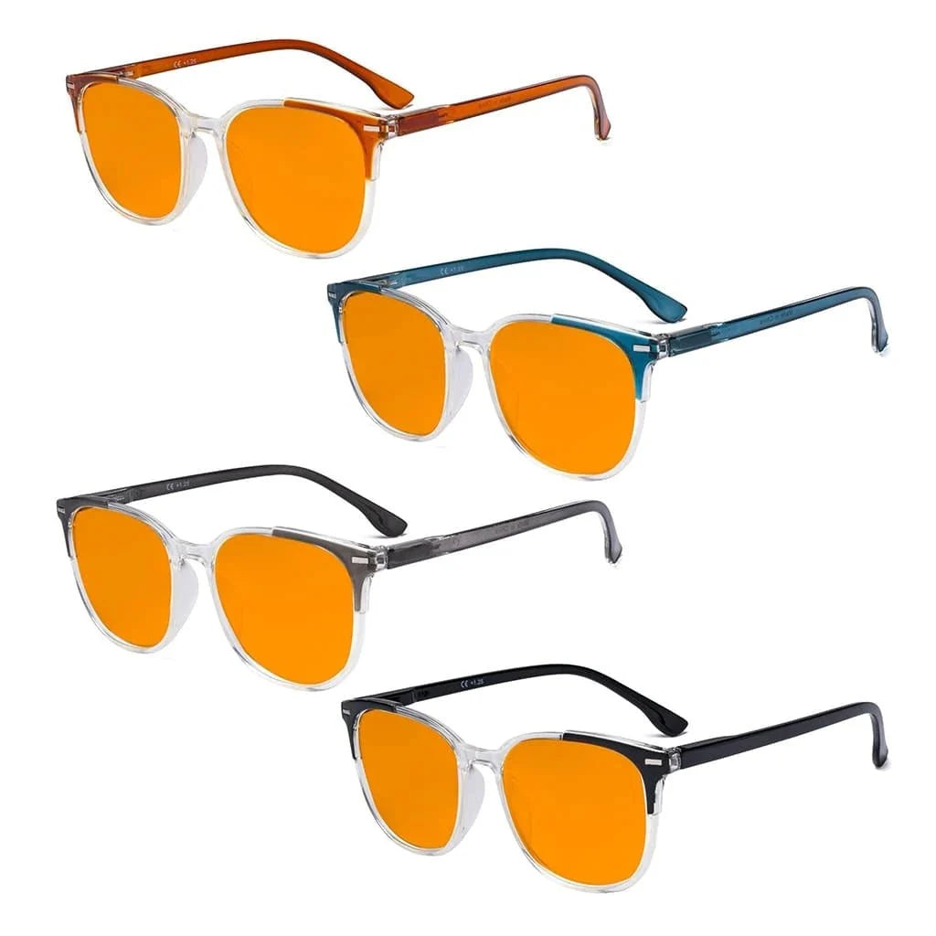 4 Pack Trendy Blue Light Blocking Glasses DS9001C