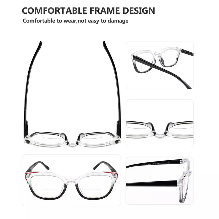 4 Pack Two Tone Bifocal Reading Glasses BR2114