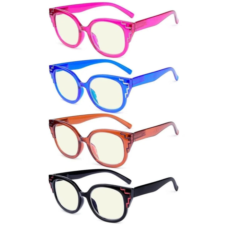 4 Pack Unique Blue Light Filter Readers UV2119