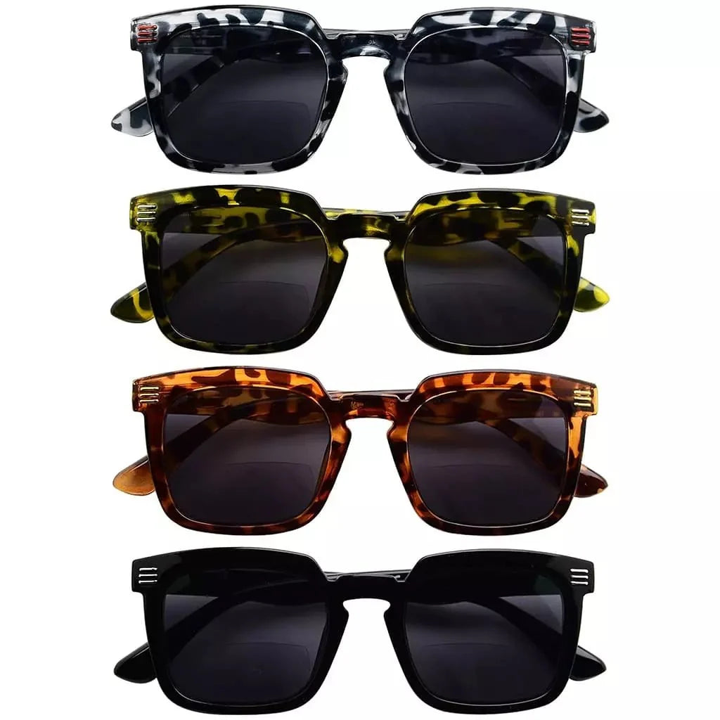 4 Pack Vintage Bifocal Sunglasses Reading Glasses SBR2104