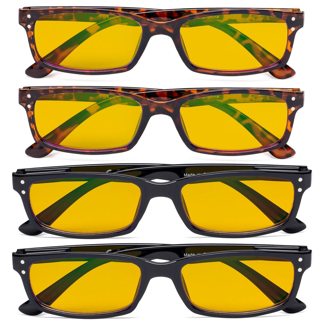 4 Pack Blue Light Blocking Reading Glasses HP103