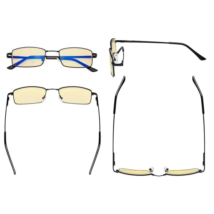 4 Pack Vintage Blue Light Blocking Reading Glasses TMCG1709