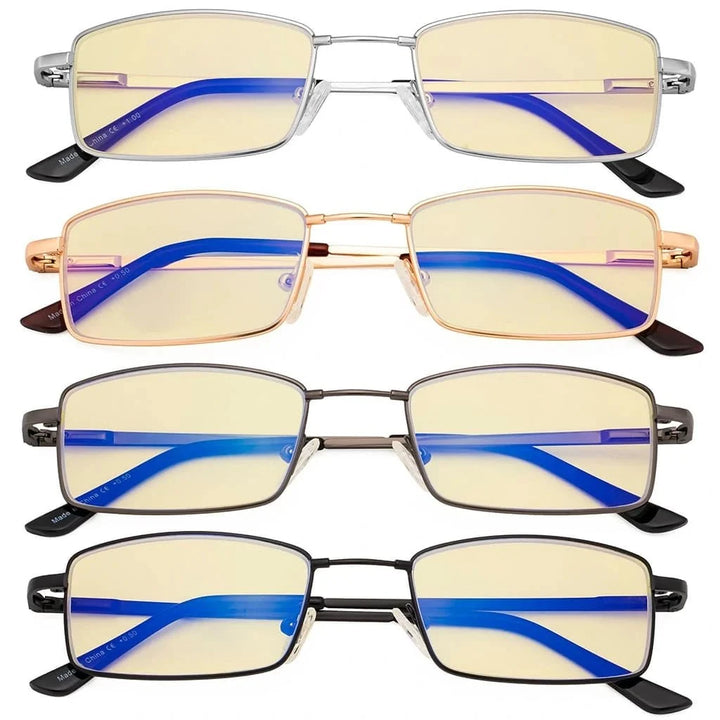 4 Pack Vintage Blue Light Blocking Reading Glasses TMCG1709