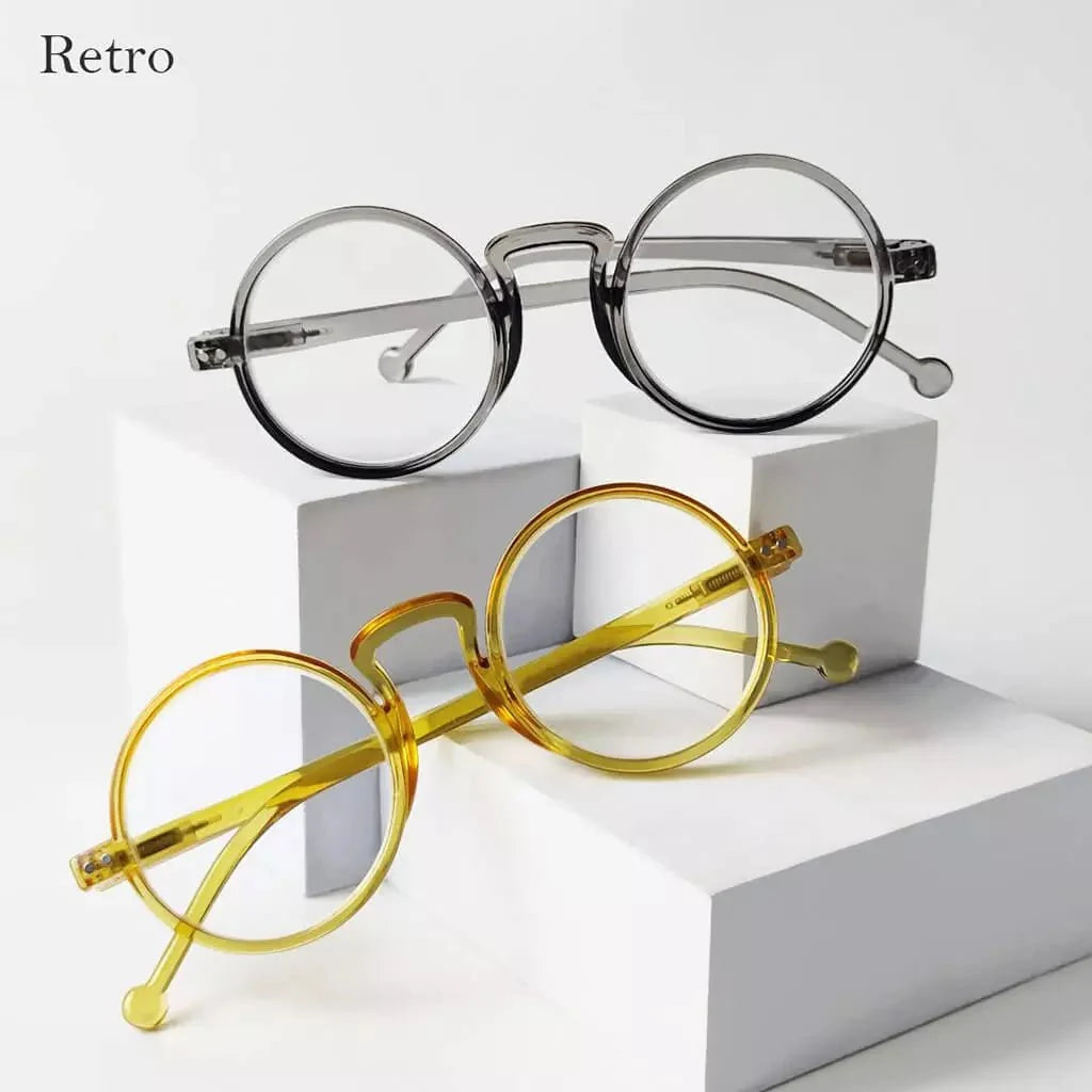 4 Pack Vintage Round Reading Glasses Retro Readers R2140