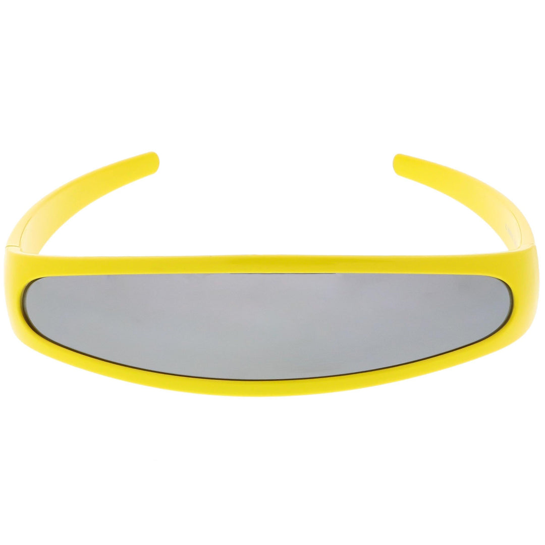 Retro Futuristic 1980's Disco Wrap Around Space Sunglasses 8964