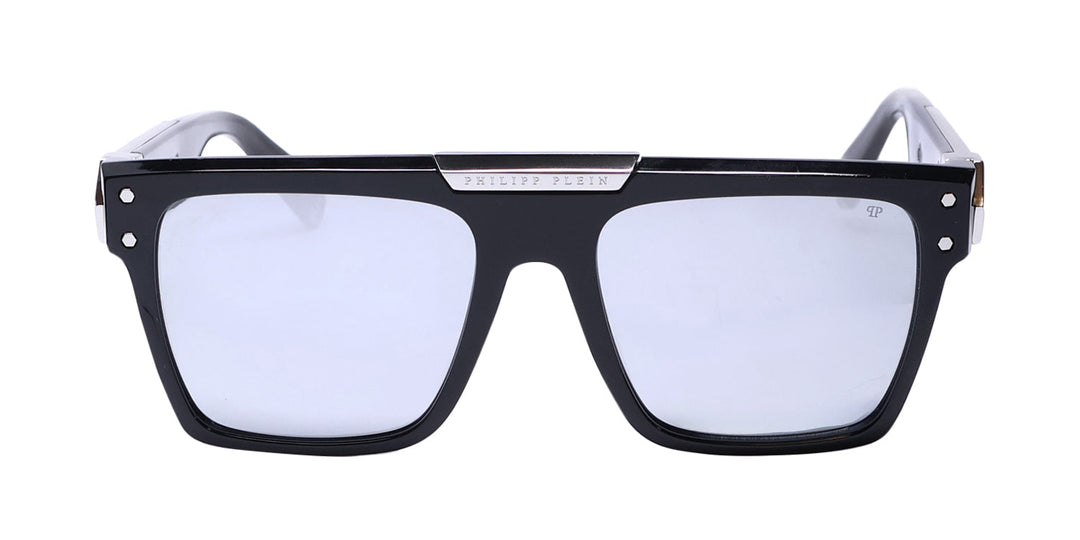 Philipp Plein Spp080 Plein Badge 23kt Gp Sunglasses