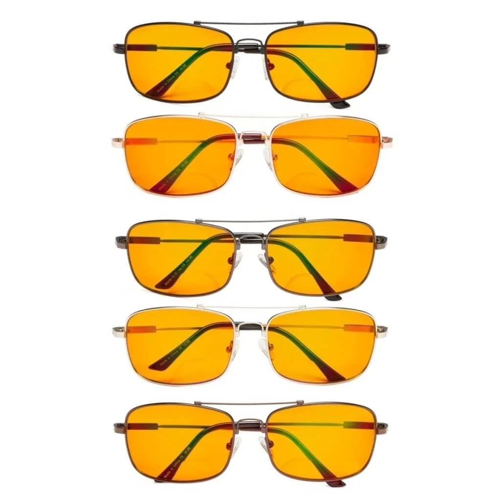 5 Pack Blue Light Blocking Bifocal Readers DSSG1805