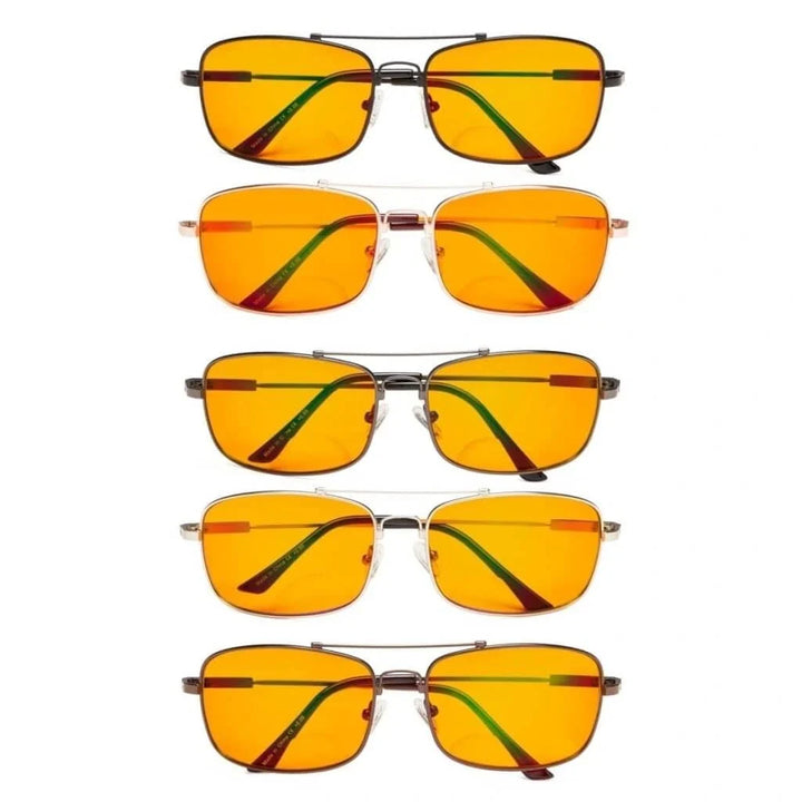 5 Pack Blue Light Blocking Bifocal Readers DSSG1805