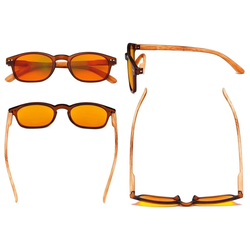5 Pack Blue Light Blocking Glasses Orange Tinted Lens DS034