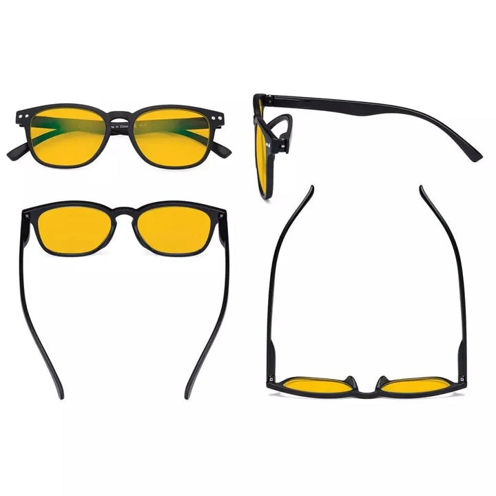 5 Pack Blue Light Blocking Reading Glasses Amber Lens HP079