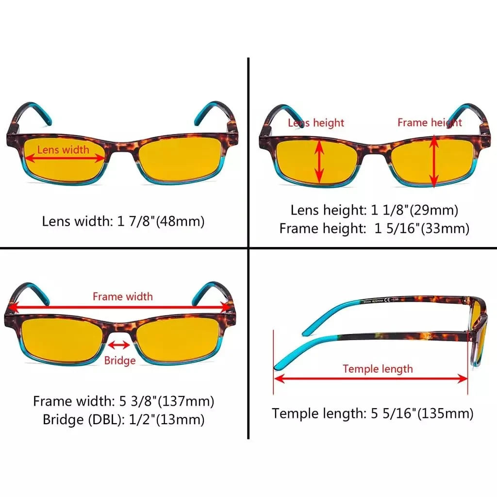 5 Pack Blue Light Blocking Reading Glasses HP111D