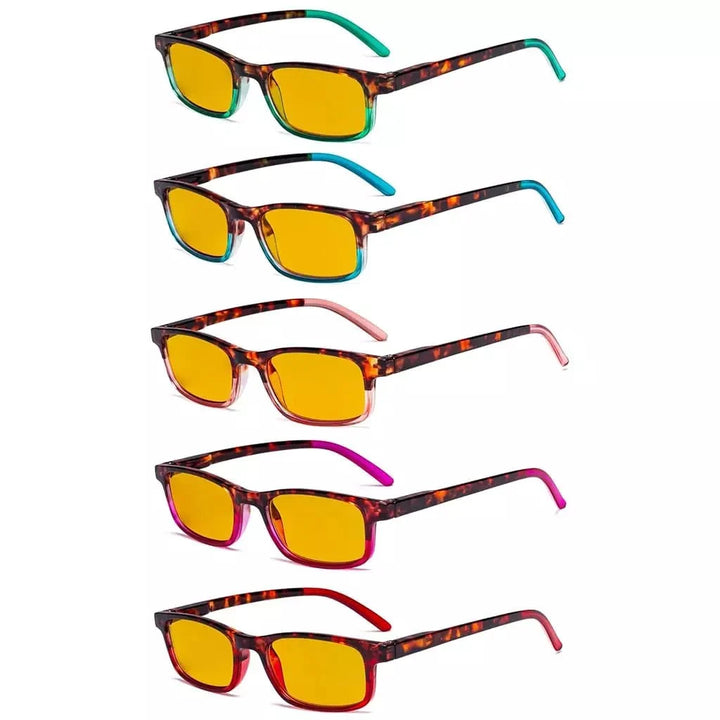 5 Pack Blue Light Blocking Reading Glasses HP111D