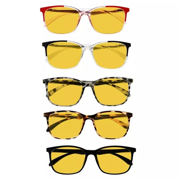 5 Pack Blue Light Blocking Reading Glasses HP9113