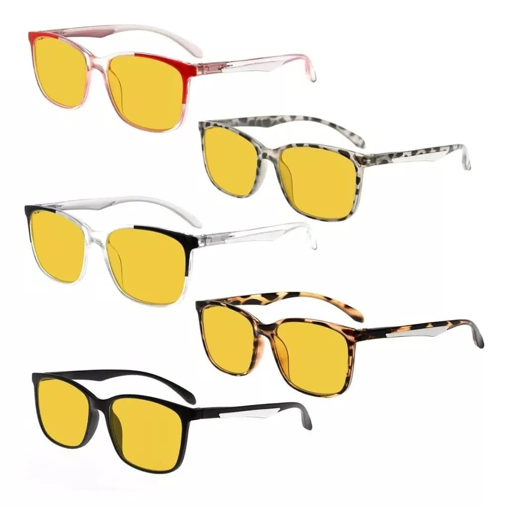 5 Pack Blue Light Blocking Reading Glasses HP9113