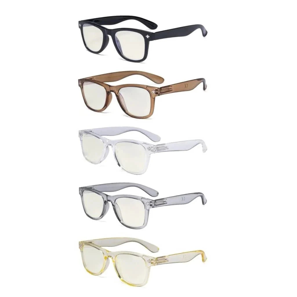 5 Pack Blue Light Filter Eyeglasses UVRS027