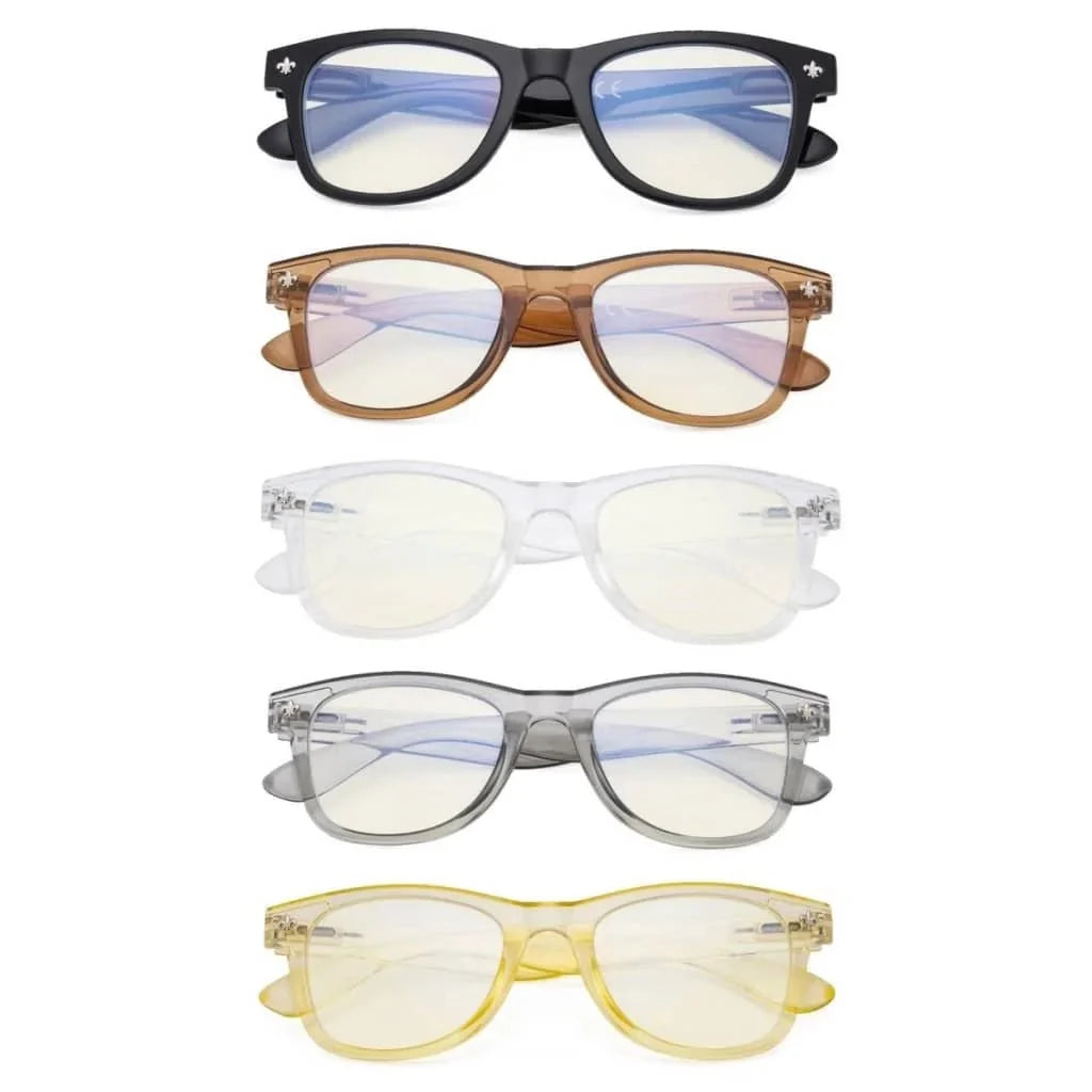 5 Pack Blue Light Filter Eyeglasses UVRS027