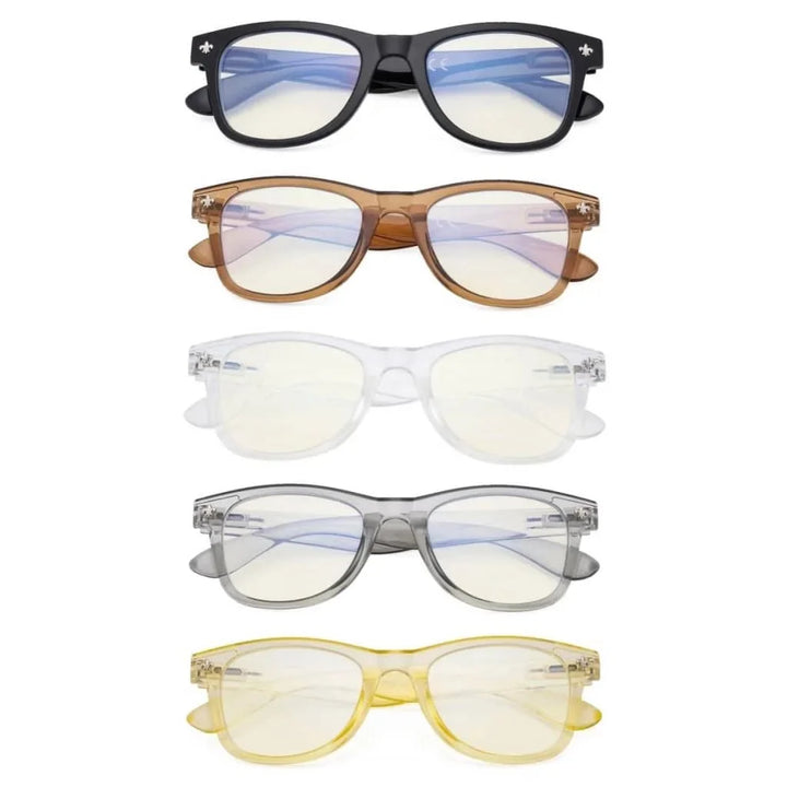5 Pack Blue Light Filter Eyeglasses UVRS027