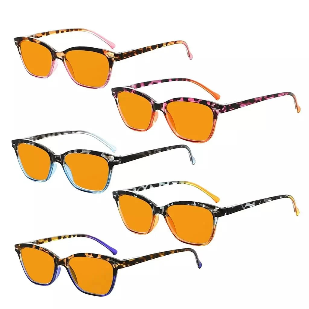 5 Pack Cat-eye Blue Light Blocking Reading Glasses DS9111