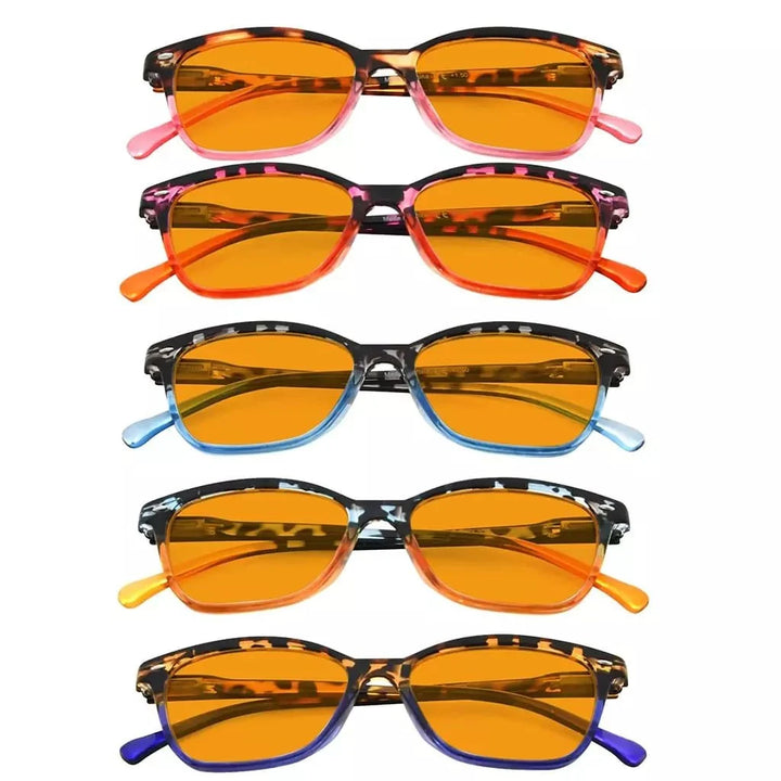 5 Pack Cat-eye Blue Light Blocking Reading Glasses DS9111