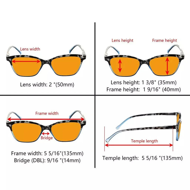 5 Pack Cat-eye Blue Light Blocking Reading Glasses DS9111