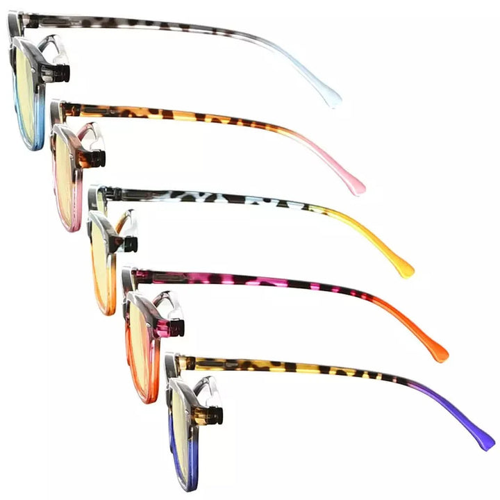 5 Pack Cat-eye Blue Light Blocking Reading Glasses TM9111
