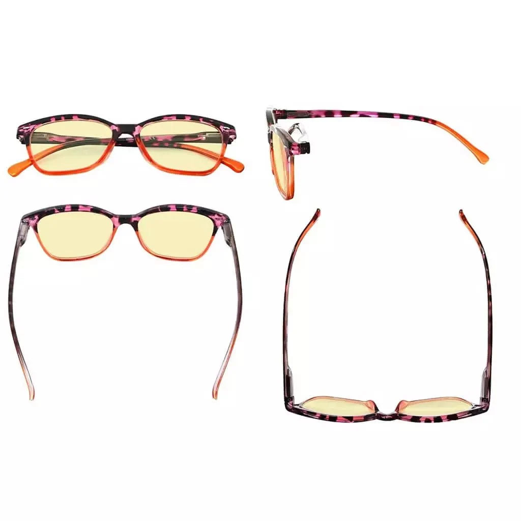 5 Pack Cat-eye Blue Light Blocking Reading Glasses TM9111