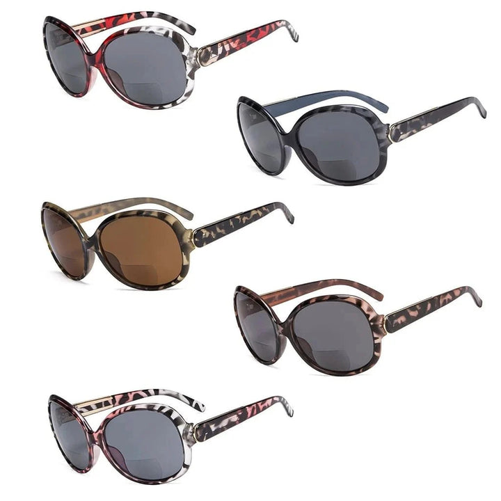 5 Pack Cat-eye Frame Bifocal Reading Sunglasses S055