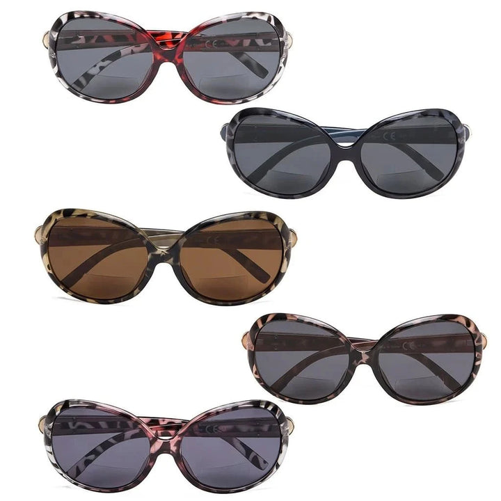 5 Pack Cat-eye Frame Bifocal Reading Sunglasses S055