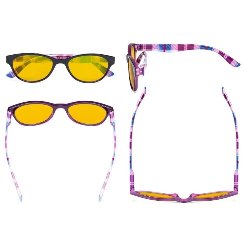 5 Pack Chic Blue Light Blocking Reading Glasses HP074