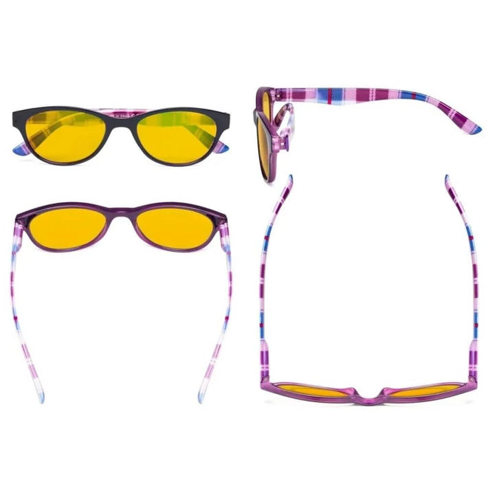 5 Pack Chic Blue Light Blocking Reading Glasses HP074