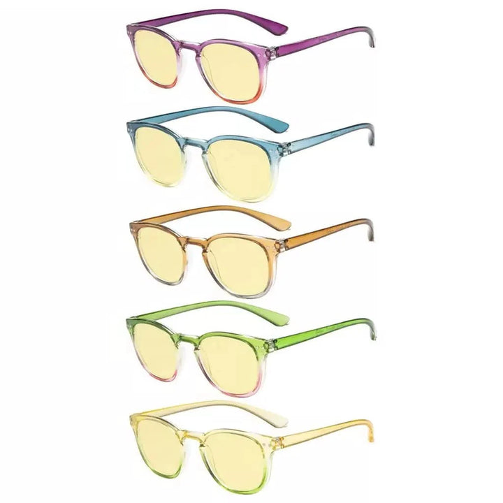 5 Pack Chic Blue Light Blocking Reading Glasses TMCG144