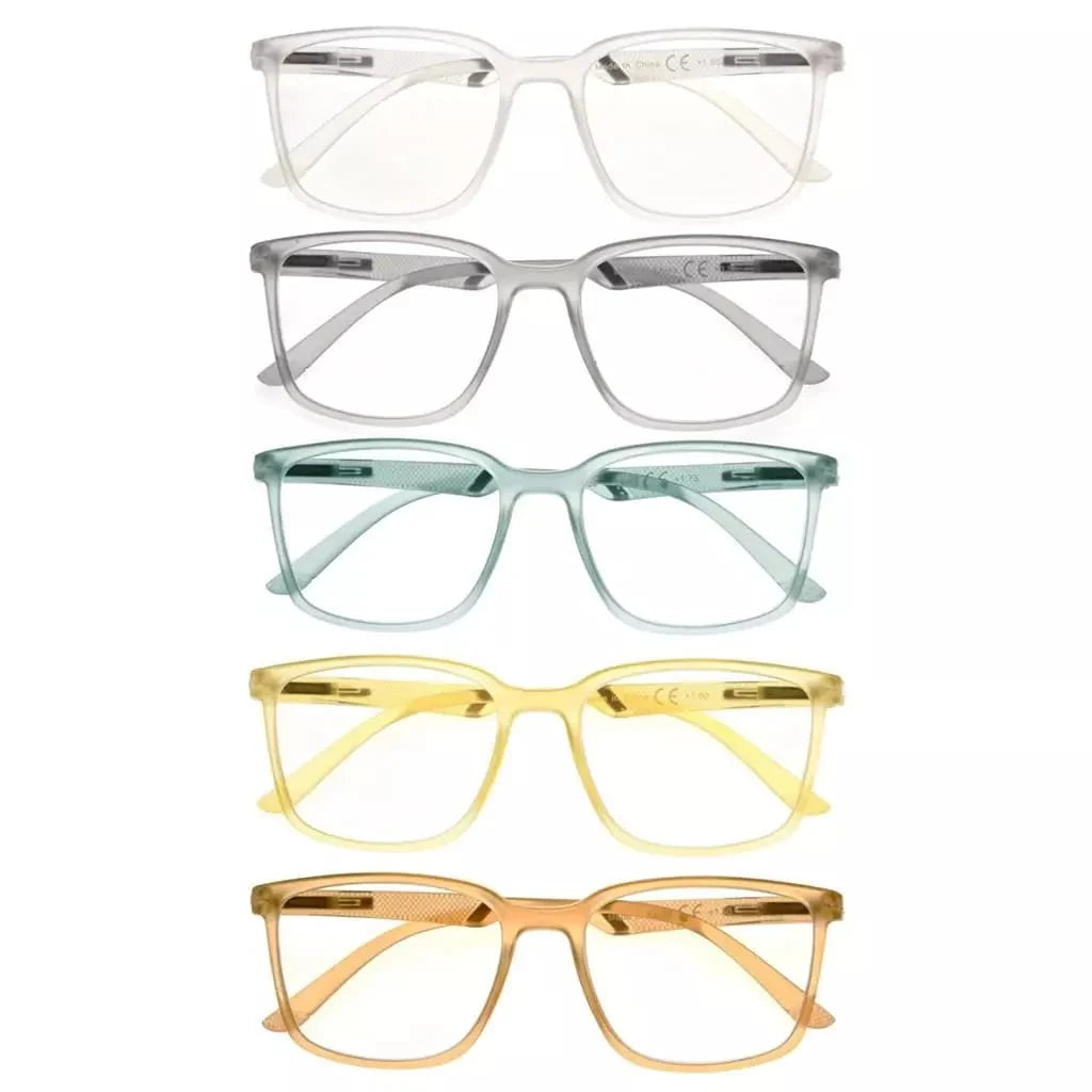 5 Pack Chic Modern Frame Reading Glasses R151