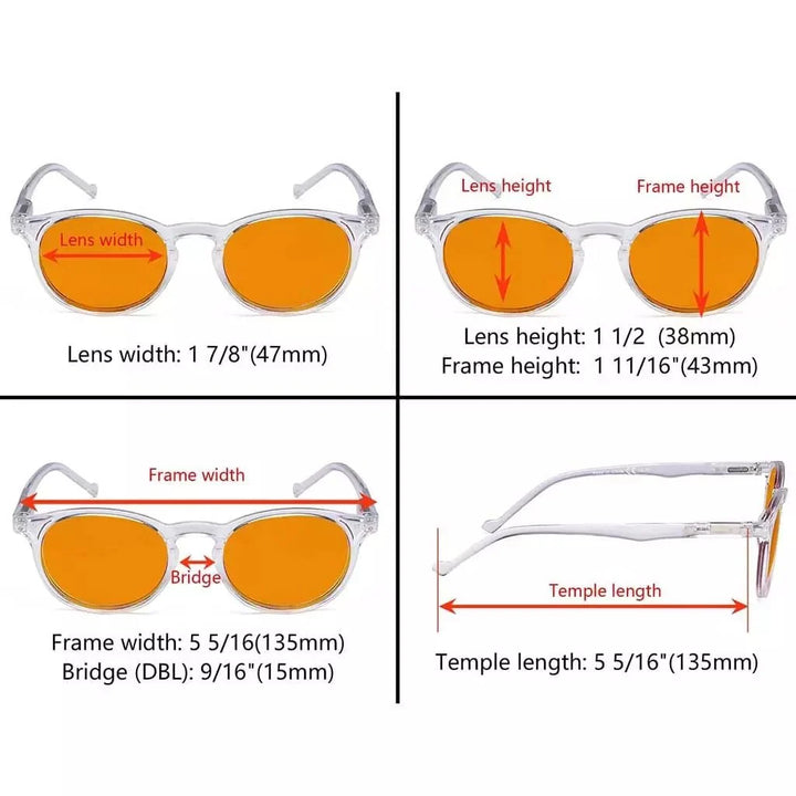 5 Pack Chic Oval Blue Light Blocking Reading Glasses DS071