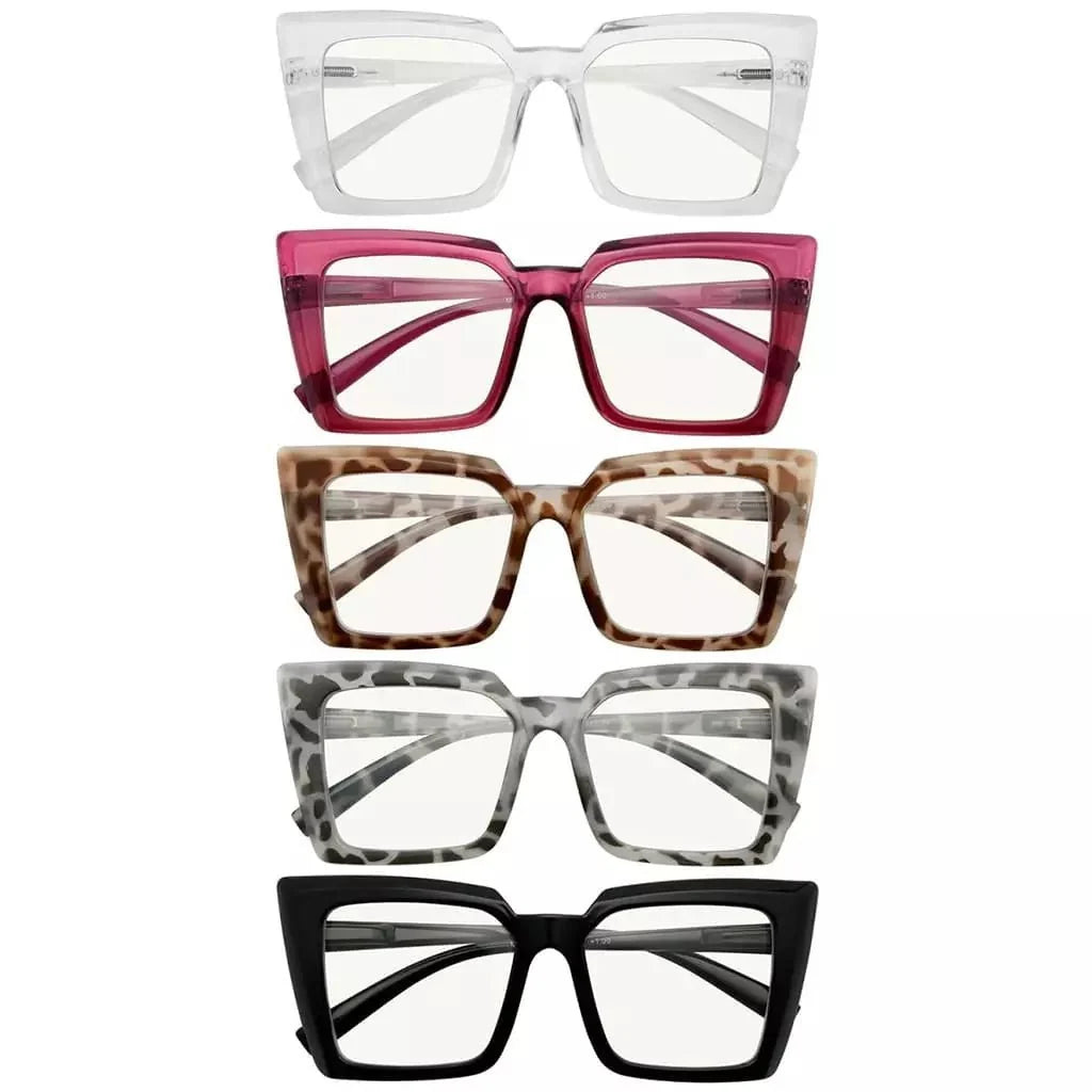 5 Pack Chic Progressive Multifocus Reading Glasses M2141