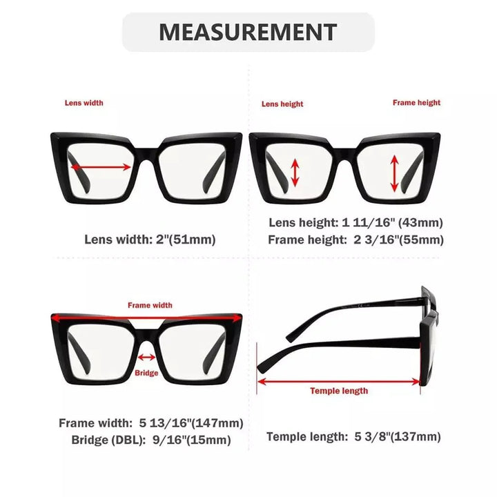 5 Pack Chic Progressive Multifocus Reading Glasses M2141