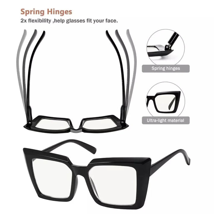 5 Pack Chic Progressive Multifocus Reading Glasses M2141