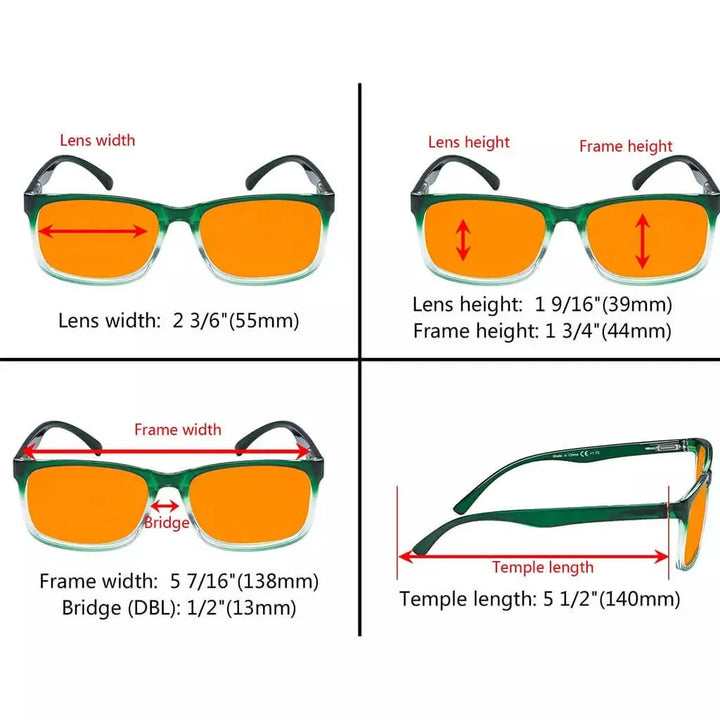 5 Pack Classic Blue Light Blocking Reading Glasses DSRT1805