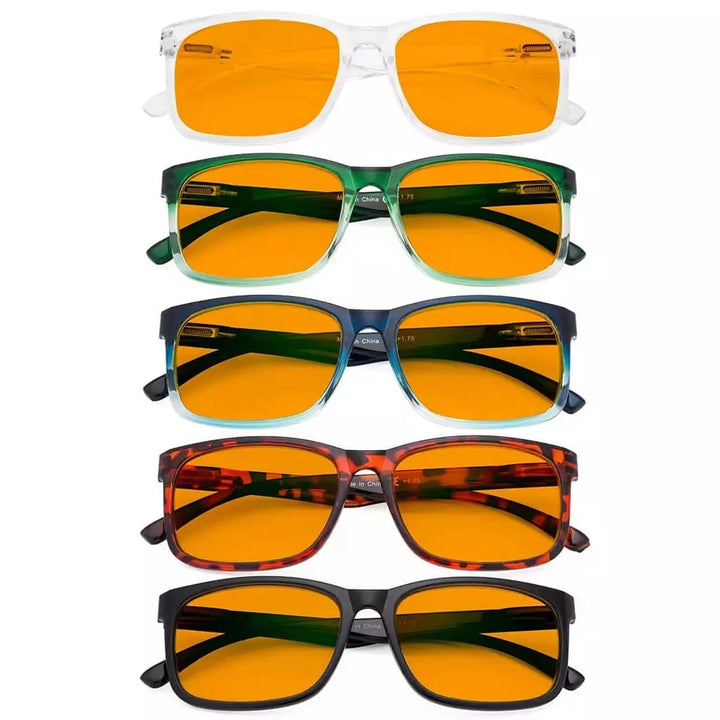 5 Pack Classic Blue Light Blocking Reading Glasses DSRT1805