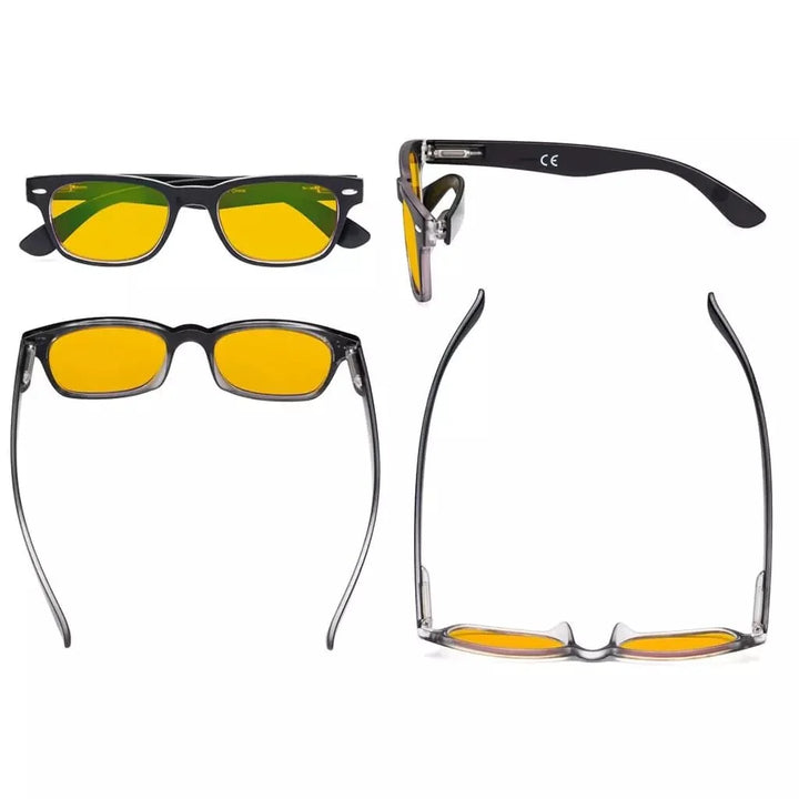 5 Pack Classic Blue Light Blocking Reading Glasses HPFH4