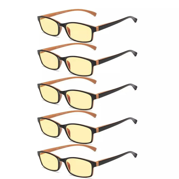 5 Pack Classic Blue Light Blocking Reading Glasses TMCG177