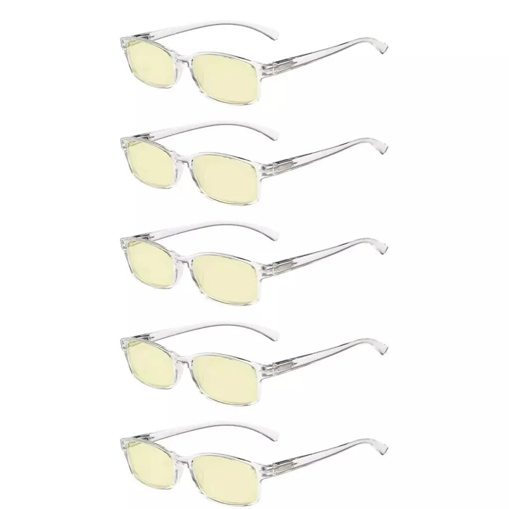 5 Pack Classic Blue Light Blocking Reading Glasses TMCG177