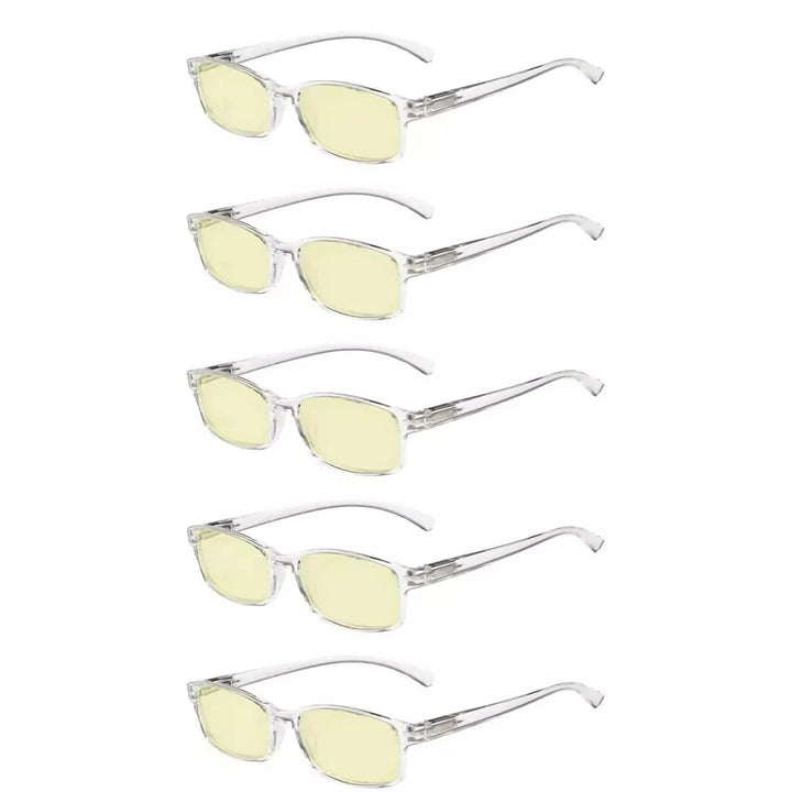 5 Pack Classic Blue Light Blocking Reading Glasses TMCG177