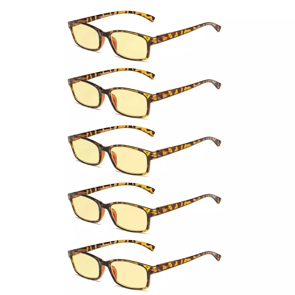 5 Pack Classic Blue Light Blocking Reading Glasses TMCG177