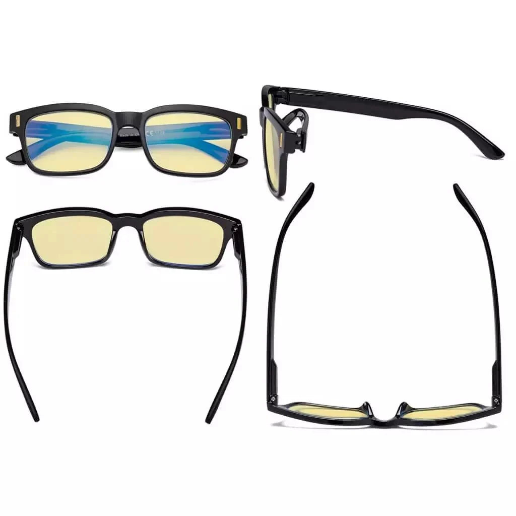 5 Pack Classic Blue Light Blocking Reading Glasses TMCG1802